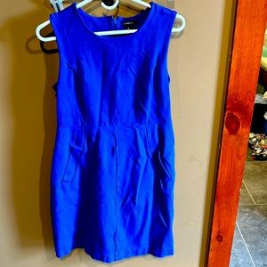 Lands End royal blue dress with pockets
